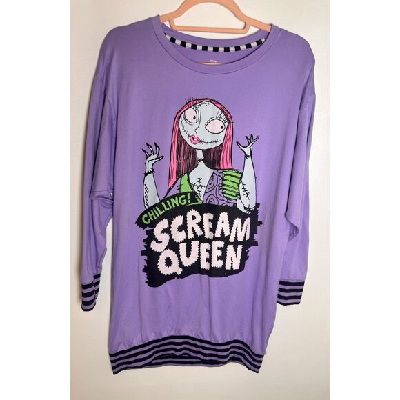 Disney Tim Burtons the Nightmare Before Christmas Scream Queen Sleepshirt XS/XCH - Picture 4 of 9